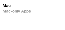 Mac Mac-only Apps